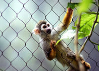 Hand Woven Stainless Steel Cable Netting Wire Mesh Monkey Enclosure SGS Certified