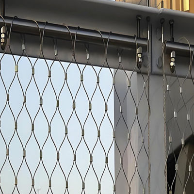 2mm Garden Balcony Balustrade Walk-in Wire Rope Cable Mesh Netting