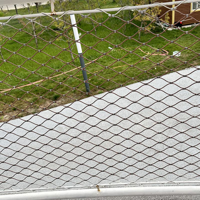 Aviary Zoo Mesh Stainless Steel Hand-Woven Ferruled Cable Wire Rope Mesh