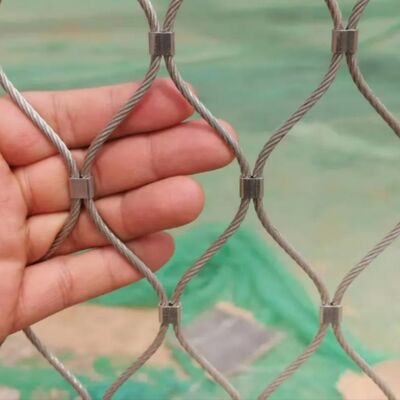 Flexible Wire Rope Mesh Corrosion Resistant Stainless Steel Durable Netting
