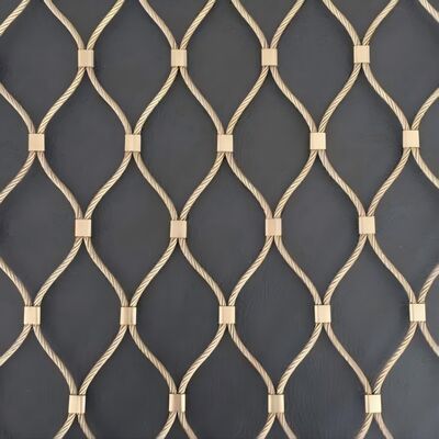 40*40mm Aperture  Stainless Steel Rope Mesh Used on Orchard Protection  Netting