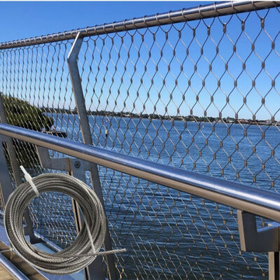 Strong Load-bearing Capacity Corrosion Resistant Stainless Steel Wire Rope Mesh for Customizable Size Plant Trellis