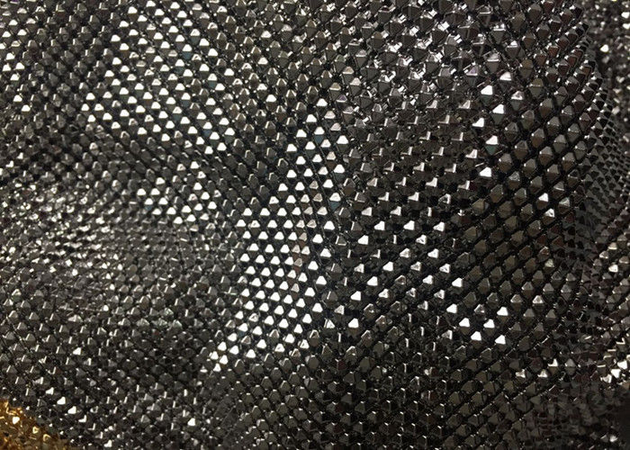 Sparkly Sequin Aluminum Mesh Fabric  Flake Jointed For Garment