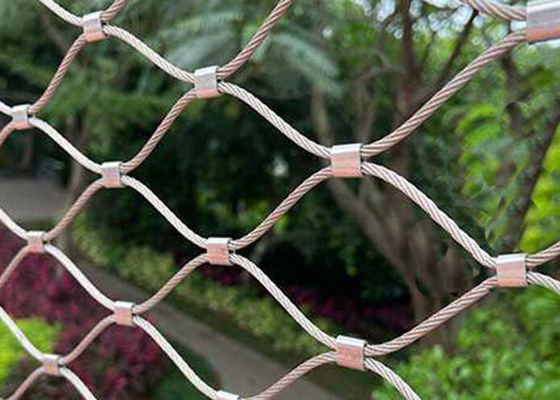 balustrade flexible de fabrication de câble d'acier inoxydable de 7x7 1.5mm clôturant le remplissage de balustrade