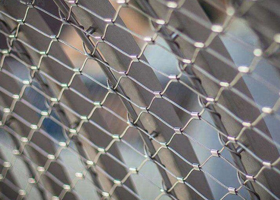 Balustrade flexible clôturant la corde Mesh Netting d'acier inoxydable 3mm