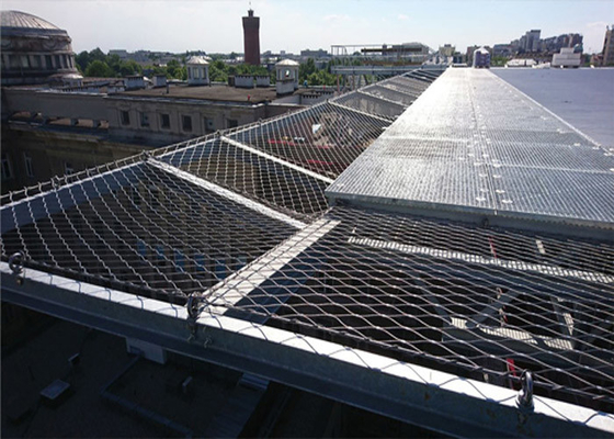 La fabrication de sécurité d'acier inoxydable empêchent tomber de la taille pour le trou architectural du millimètre 90*90 millimètre du grillage 3,0