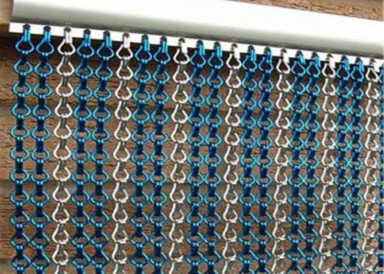 Écran en aluminium 100x200cm de porte de maillon de chaîne d'insecte d'insecte volant