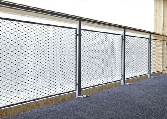 corde nouée supplémentaire Mesh Flexible d'acier inoxydable de balustrade de 25*25mm
