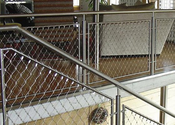 Grillage architectural de l'escalier 2.0mm, fabrication en acier de câble