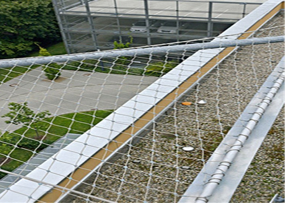 Balustrade ou clôture de la corde Mesh Netting With Ferrule d'acier inoxydable