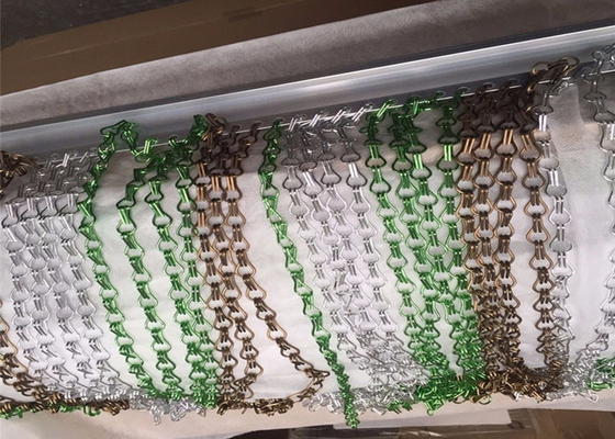 Écrans en aluminium de mouche de rideaux de maillon de chaîne pour des architectes et des dessinateurs d'intérieurs