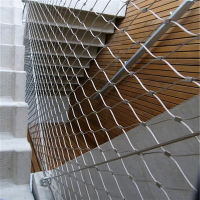 La maille X de câble métallique du Sus 316 du Sus 304 tendent flexible architectural