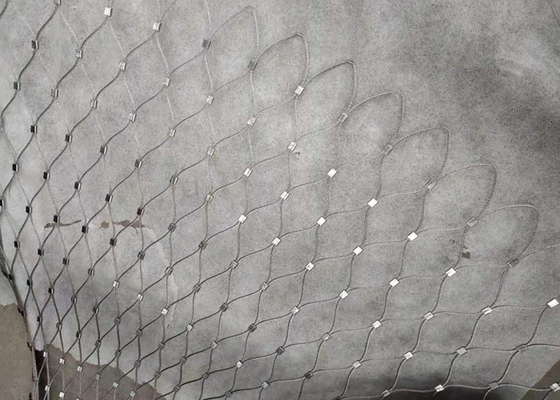 Câble métallique de Balustrade Or Railing de barrière Mesh Ferrule 3,0 millimètres de fil 300*300mm