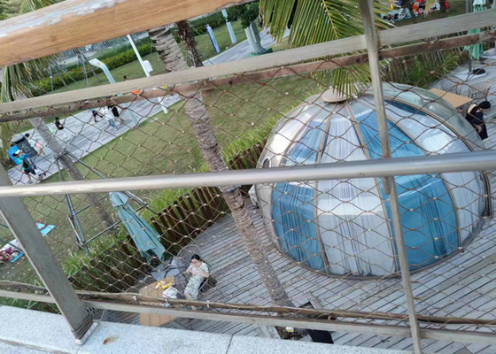316 X tendent la fabrication flexible de sécurité avec le remplissage de balustrade 2,0 millimètres de fil 60x60 millimètre