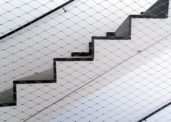 Excellente fabrication d'escalier de la flexibilité SS304 avec la boucle 2,0 trou du fil 50x50 millimètres de millimètre