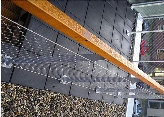 Maille de câble adaptée aux besoins du client de la balustrade 7x7, maille de corde d'olive d'acier inoxydable
