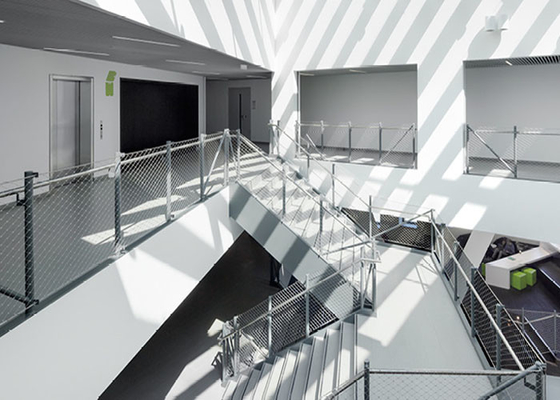 Fabrication d'escalier d'acier inoxydable avec la maille Ss304 de corde d'olive fil de 2,0 millimètres