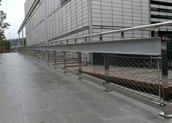 Barrière flexible Mesh For Balustrade Ss 304 de câble d'isolement de route