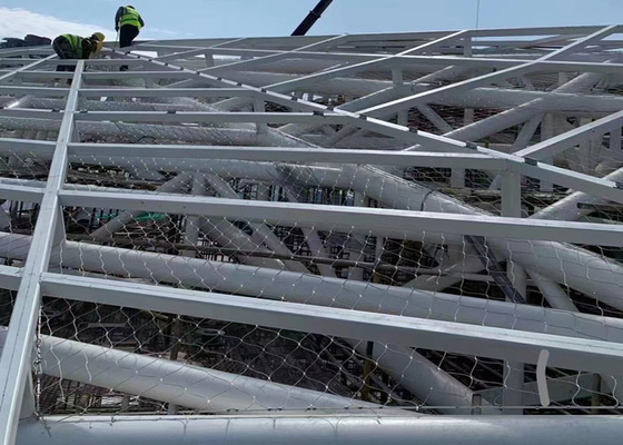 Alcali adapté aux besoins du client de Mesh Metal Safety Netting Anti de câble de balustrade de 6.0mm