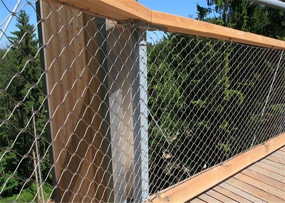 Corrosion de Mesh Netting 2.0mm de barrière de câble métallique de la prévention Sus304 de chute anti