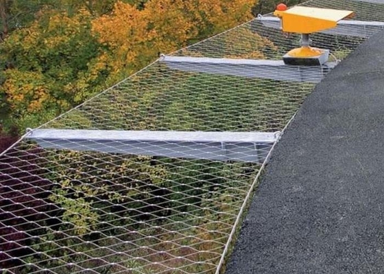 fabrication résistant à l'acide de sécurité de piste d'avions de la maille 300*300mm de câble d'acier inoxydable