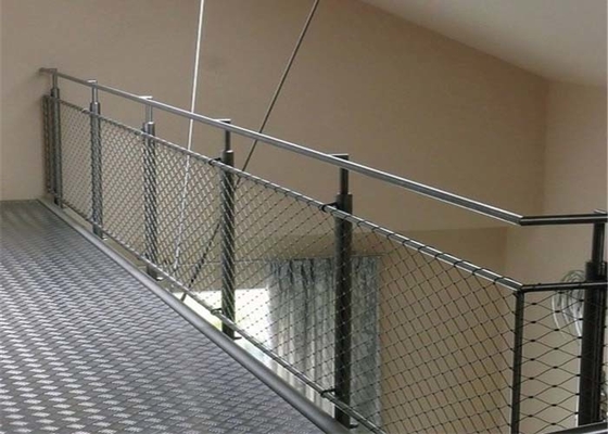 portez le câble de résistance Mesh For Corridoer de balustrade du fil solides solubles de 2.0mm