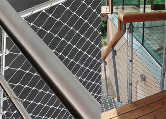 câble flexible Mesh Netting For Stairs d'acier inoxydable de 0.5m-30m antirouille