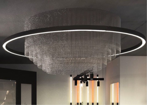 Rideau en aluminium en maillon de chaîne de fil décoratif de 1.5mm 1.9mm pour le restaurant antirouille