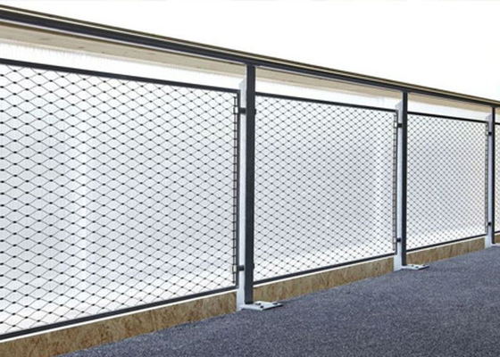 La balustrade SUS304 câblent l'anti corrosion de Mesh Stainless Steel Rope Netting 2.0mm