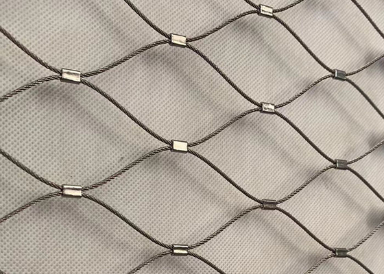 Maille architecturale adaptée aux besoins du client SUS316 de câble d'acier inoxydable d'Inox de la maille 316 de corde