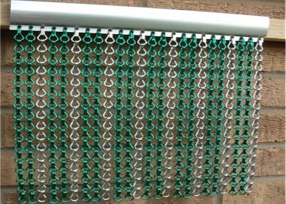 Doubles taille adaptée aux besoins du client de mouche de crochets par rideaux à chaînes en aluminium indélébiles