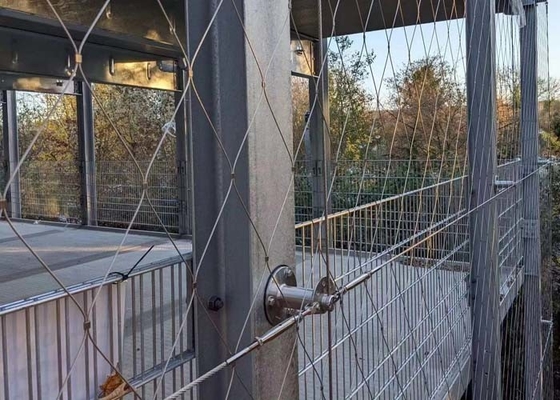 Fabrication de câble de Mesh Fence Flexible Stainless Steel de corde pour le bâtiment