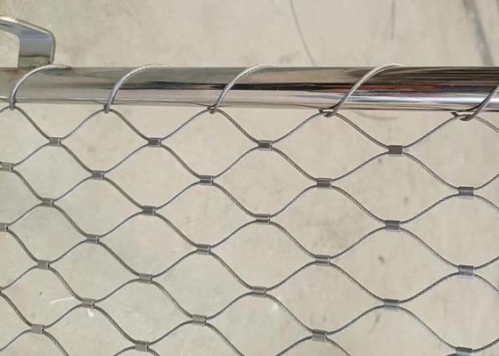 Câble Mesh With Frame Customized de la corde SS304 pour le muret