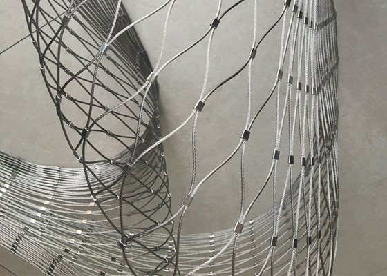 Bonne sécurité flexible de Mesh Stainless Steel For Suspended de corde