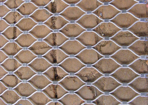 Excellent corrosif de Mesh For Amusement Rides Anti de câble métallique d'acier inoxydable de flexibilité