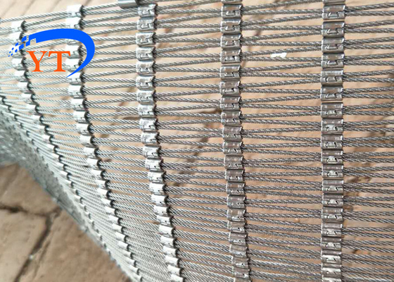 Câble métallique de boucle Mesh Flexibility Customized Stainless Steel se rouillant non pour la barrière