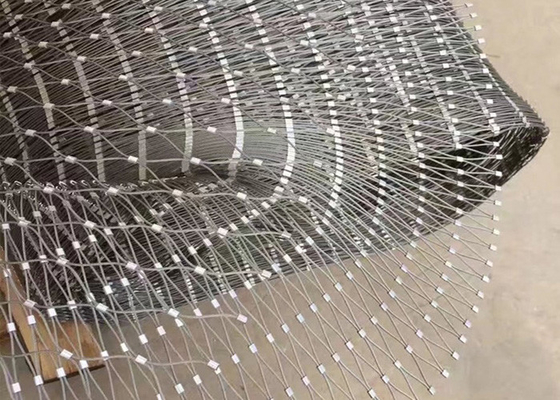Câble métallique flexible d'acier inoxydable de 2mm Mesh For Balustrade Or Railing