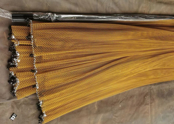 aluminium de rideau en écran de maillon de chaîne de diviseur de pièce de décoration de 1mm avec la couleur