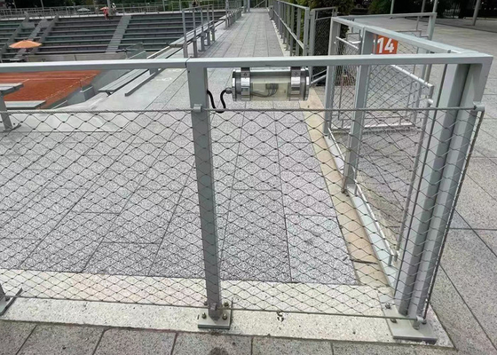 Rouille de Mesh With Frame Customized Anti de câble d'olive de solides solubles 304 pour le muret
