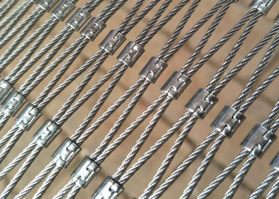 X tendent le filet de corde de Mesh High Strength Stainless Steel de câble de balustrade de 25x25mm