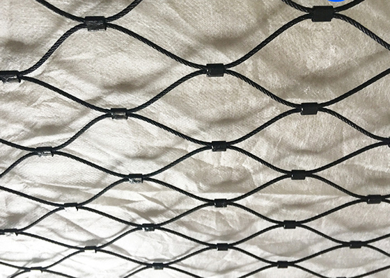 25x25mm fil d'oxyde noir corde de sécurité en acier inoxydable personnalisé 2.0 mm