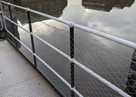 316 Balustrade de câble en acier inoxydable, maillage flexible et non rouilleux