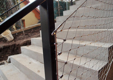 Maille de câble de la balustrade AISI316, maille flexible de câble d'acier inoxydable de 1,5 millimètres