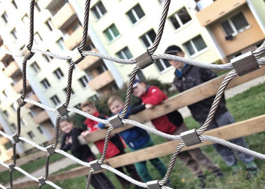 Filet de maille de câble métallique d'AISI 316, maille flexible de câble d'acier inoxydable pour le balcon