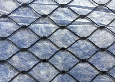 Remettez les constructions 7x7/7x19 noires intérieures tissées de catégorie du câble métallique d'oxyde AISI316