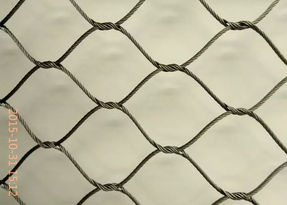 Maille flexible de forme de losange prenant taille 7x7/7x19 le matériel au filet d'AISI316 tissé inter