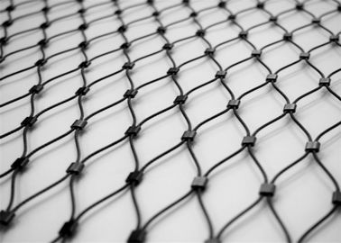 Maille architecturale de câble métallique en métal, fabrication sertie par replis de câble d'acier inoxydable
