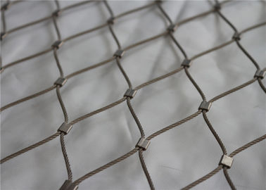 Maille 7x7, losange indestructible de corde tissée par câble d'Inox du fil 7x19 formé