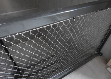 Orientation horizontale/verticale d'acier inoxydable de câble de grillage tricoté de tension de fabrication