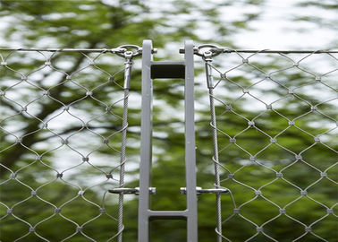 Barrière supplémentaire de câble métallique de balustrade prenant le câble au filet de résistance à l'impact de 1.2-4.0mm